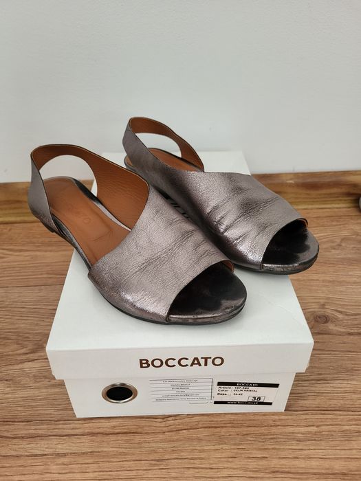 Sandały Boccato srebrne wz.167.590 rozmiar 38