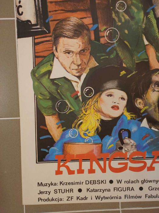 Plakat do cenionego polskiego filmu King Size Pągowski 1987r. oryginał