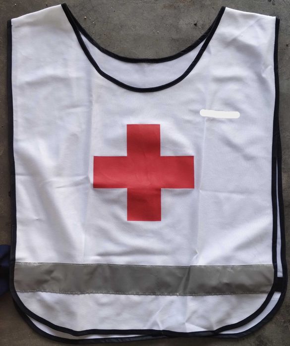 3 Coletes Refletores Cruz Vermelha Proteção Civil