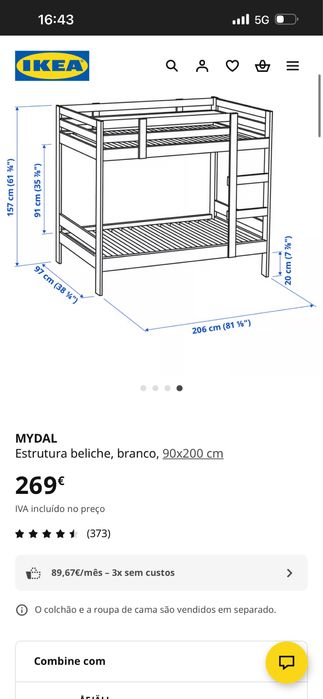 Beliche +2 colchois bom estado
