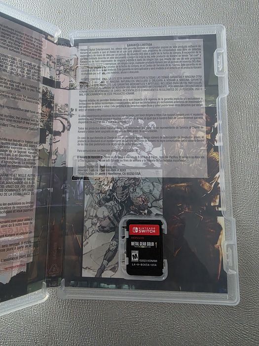 Metal gear solid 1 Master collection Nintendo switch