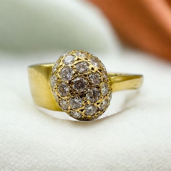 Pierścionek Złoty z Brylantami 750/18k 1.00ct Certyfikat roz16