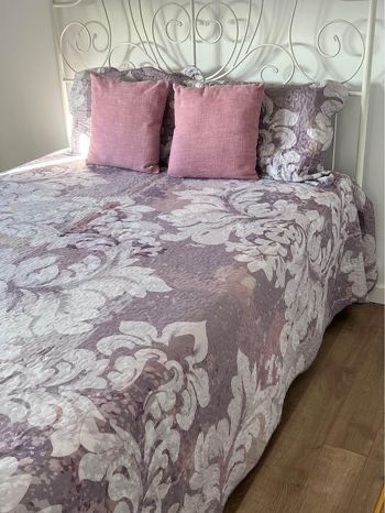 Colcha de casal dupla face