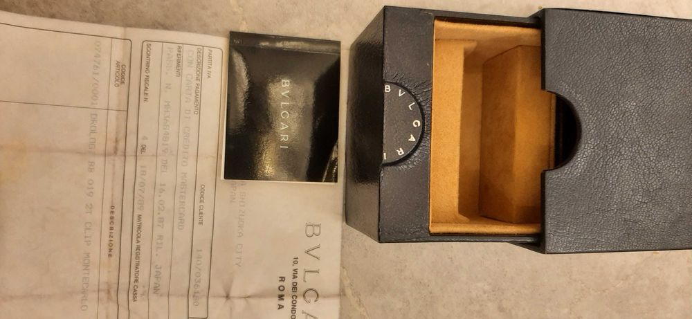 Rarytas - pudełko zegarka Bvlgari z oryginalnymi dokumentami