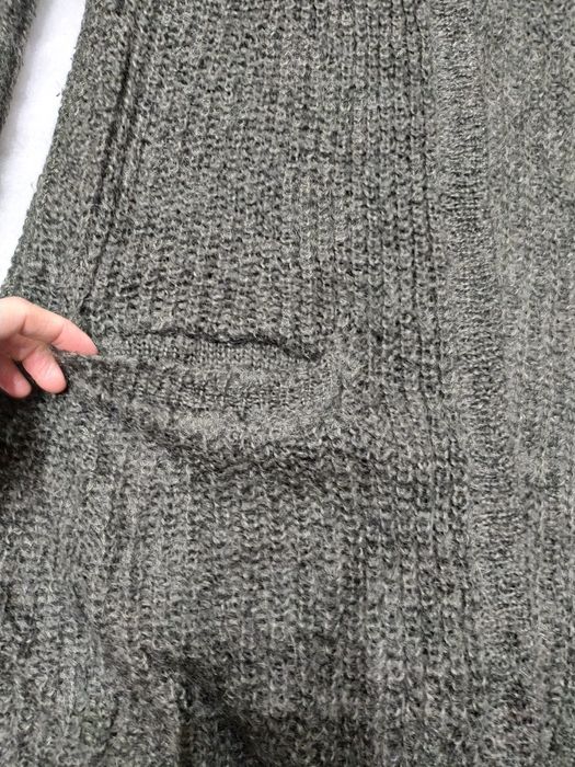Kardigan damski, oversize, S, ciemna zieleń, Marie Philippe, moher