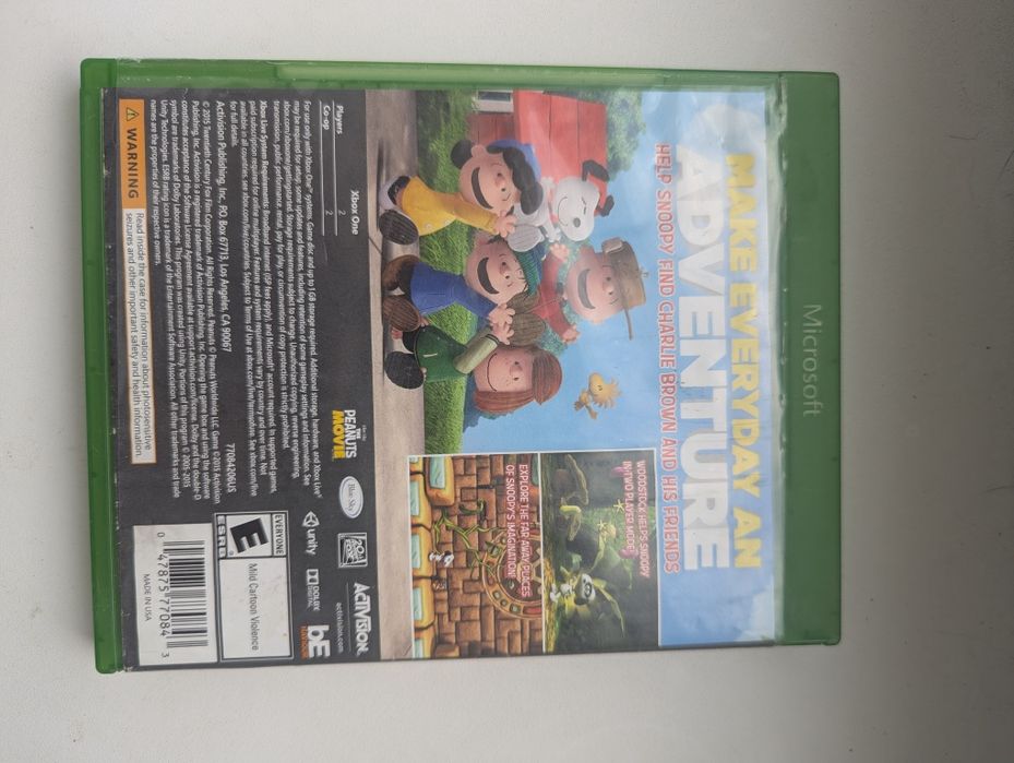 Snoopy's ігри игры диски на Xbox one series x s