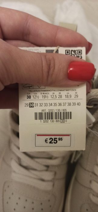 Хайтопи, кеди фірми Zara 30 розмір