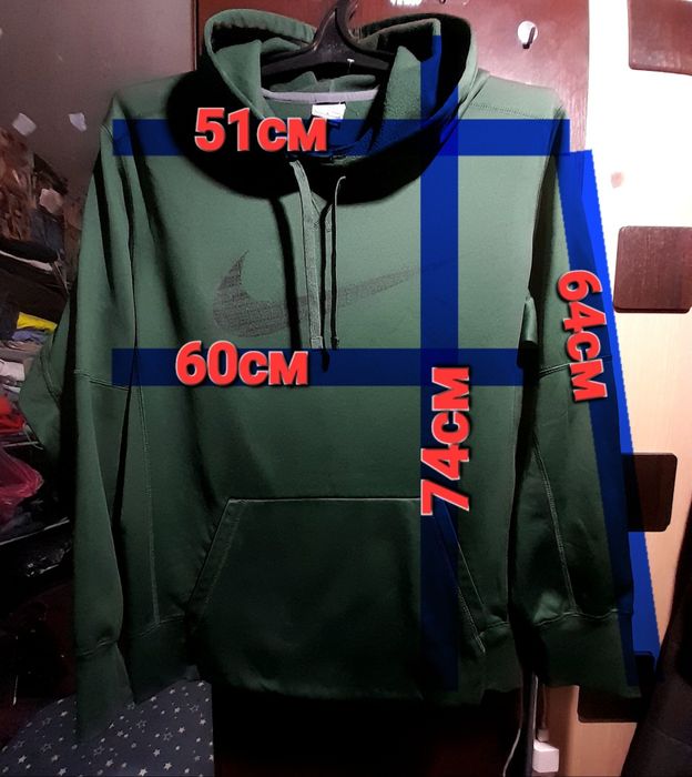 NIKE худи с капюшоном, брендовая толстовка кенгуру.