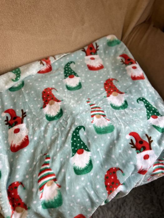 новогодний плед.