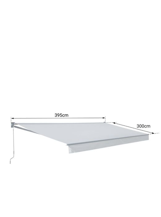 Toldo em tecido cinzento 4x3  sem caixa