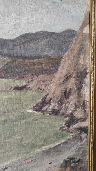 Старинная картина начала 20 века, художник Фон Бооль. Антиквариат