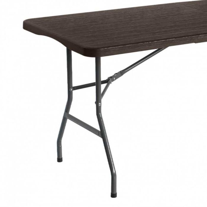 Mesa Catering Dobrável 180L x 74A Castanho - Selado e novo na caixa!