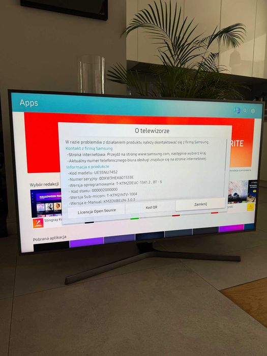 Samsung UE55NU7452 55 cali 4K UHD Smart TV