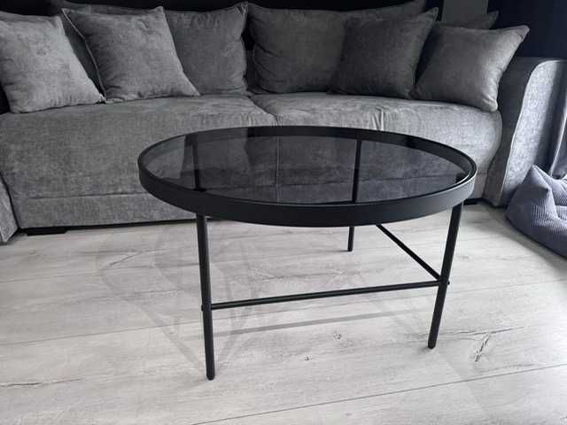 Stolik kawowy szklany czarny BlackRedWhite