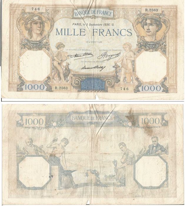 Notas Marroquinas e Francesas