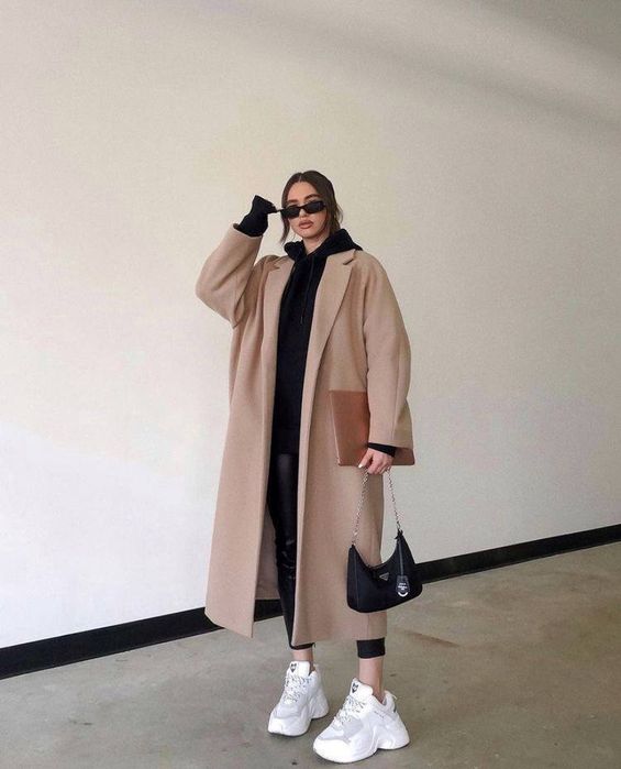 Жіноче кашемірове пальто, без підкладки; чорний, сірий 42-46, 48-50