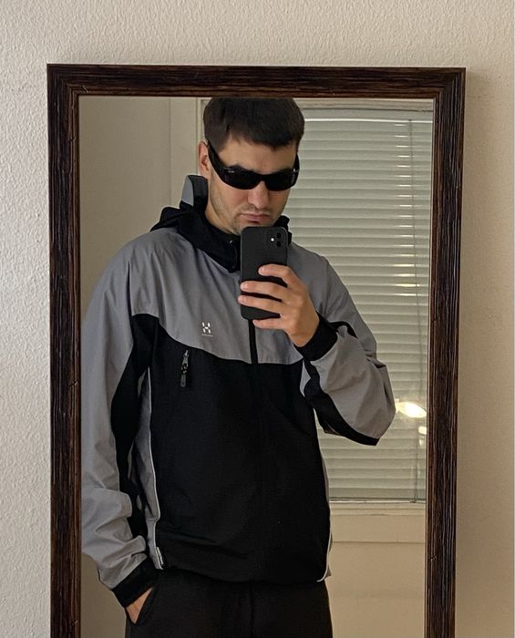 (L) HAGLOFS Windstopper осенняя курточка на мембране ветровка вітровка