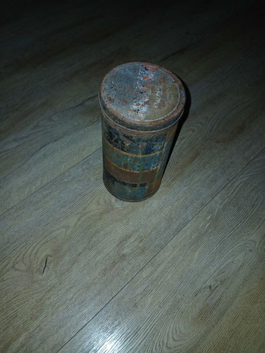 Metalowa puszka Art Deco Hazet Lwów, 39 cm