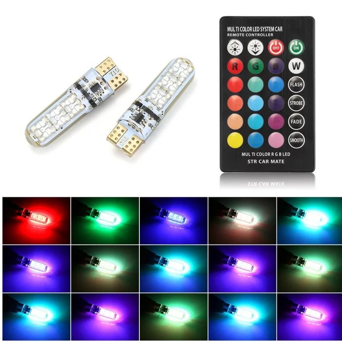 Par de Leds com comando