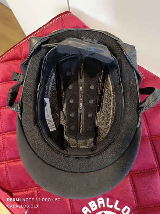 55;56;57 Kask jeździecki KnightsBridge czarny rosegold