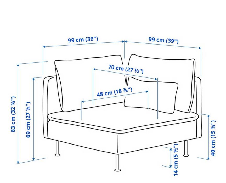 Sofá modular Soderhamn ikea