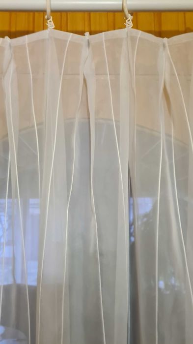 Тюль шифонова з полосками