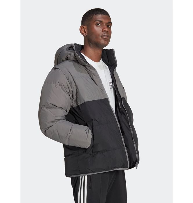 Пуховик Adidas Rifta Grey/Black HL6787 (L)Оригінал/куртка адідас