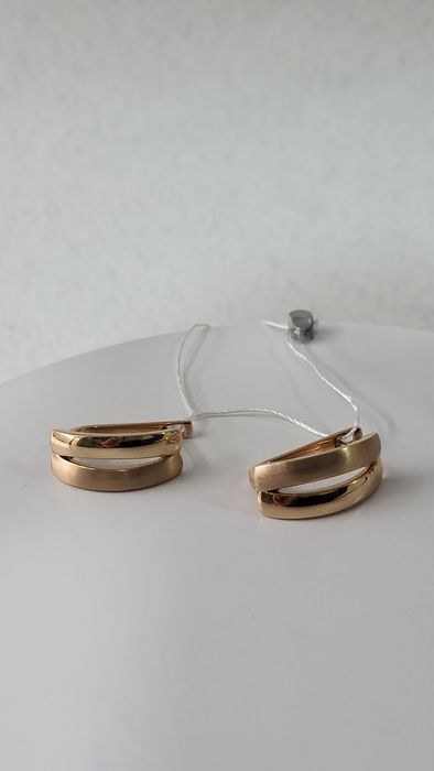 Сережки  золото 585, маса 4.01