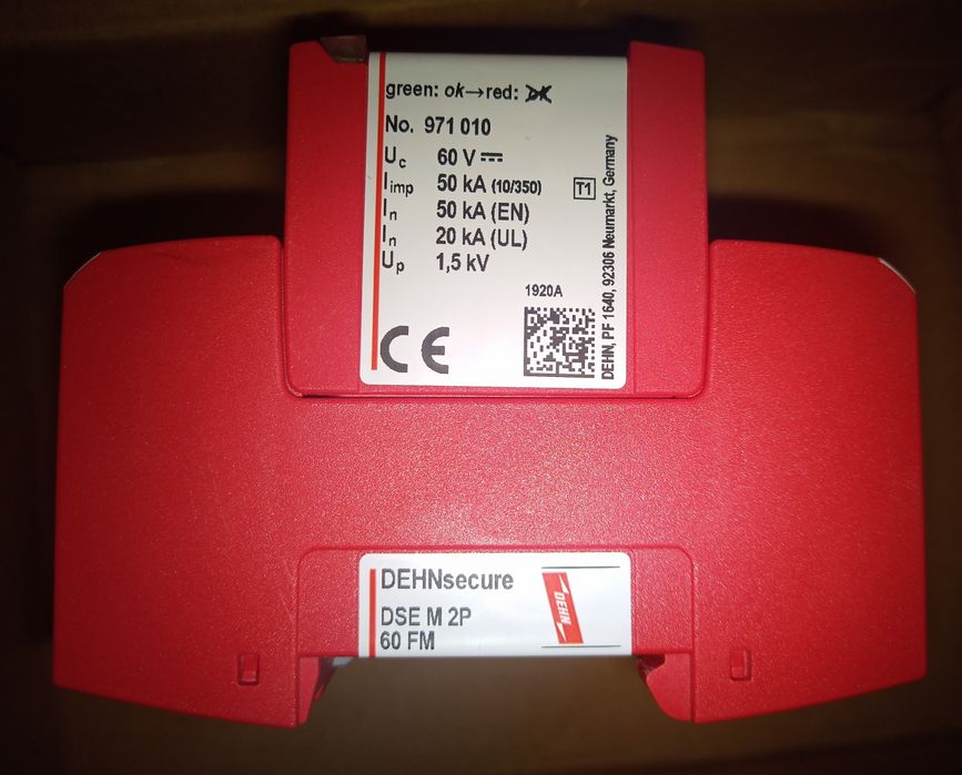 Ogranicznik przepięć DC fotowoltaiki DEHNSecure DSE MOD60_971010
