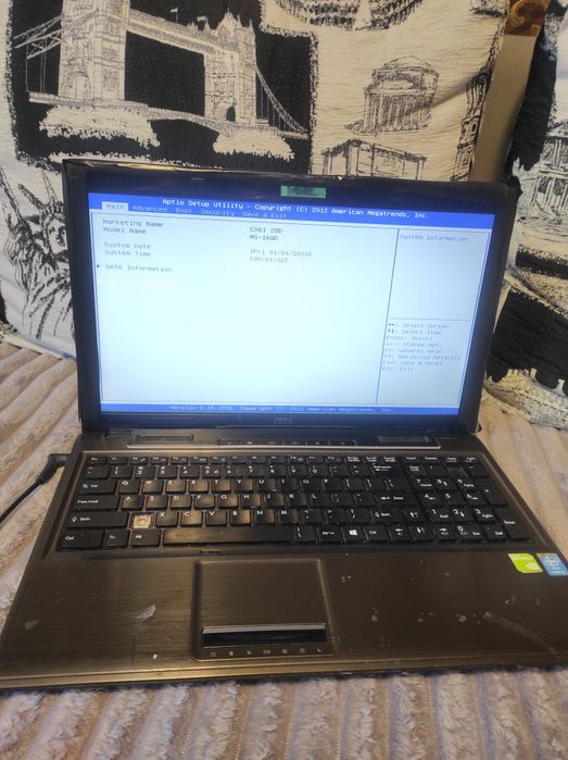 Ноутбук MSI ms-16gd i5 GeForce