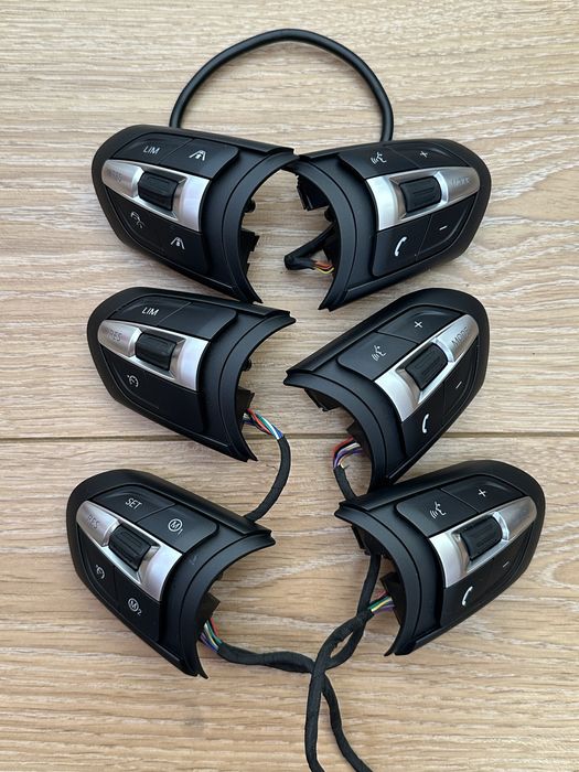 М руль БМВ запчасти, разбор, кнопки, накладка, лепестки, проводка