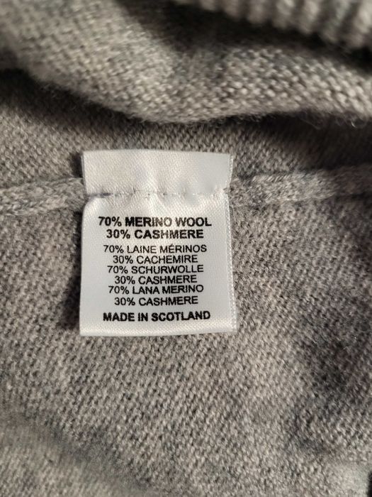 Sweter golf wełna merino i kaszmir 46 48