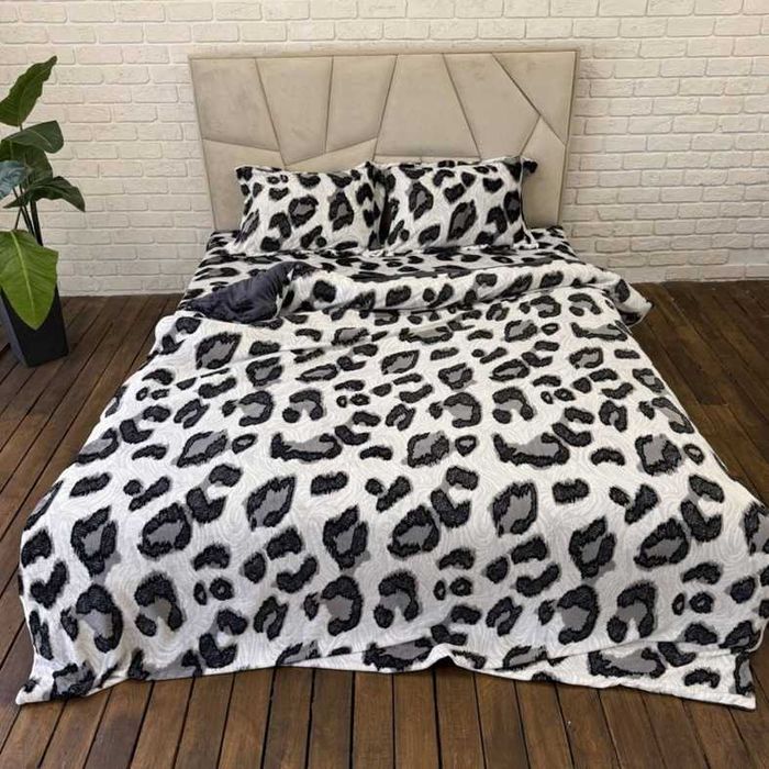 Теплі плюшеві комплекти постільної білизни євро (мікрофібра)