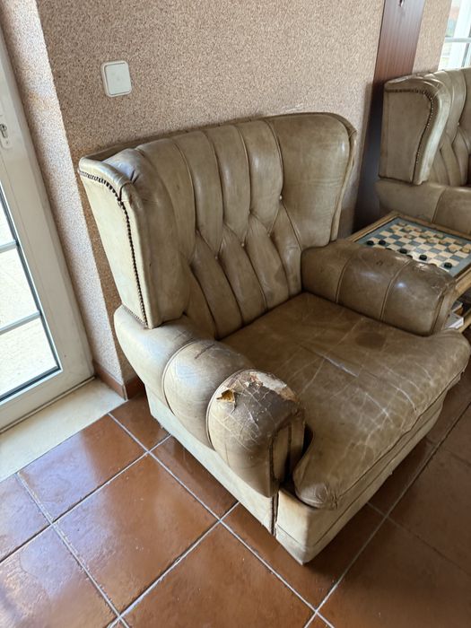 Sofa poltrona vintage duas