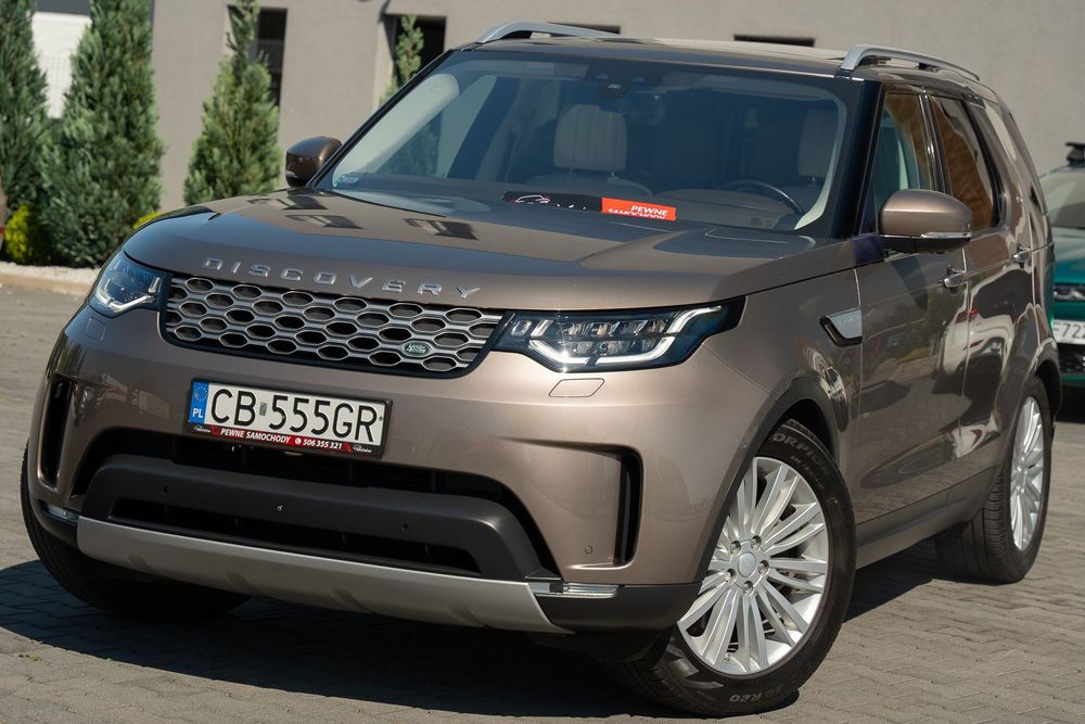 Land Rover Discovery Perfekcyjny 2.0D LUXURY Kamera 360 Meridian Skóra Pano 7os Pneumatyka