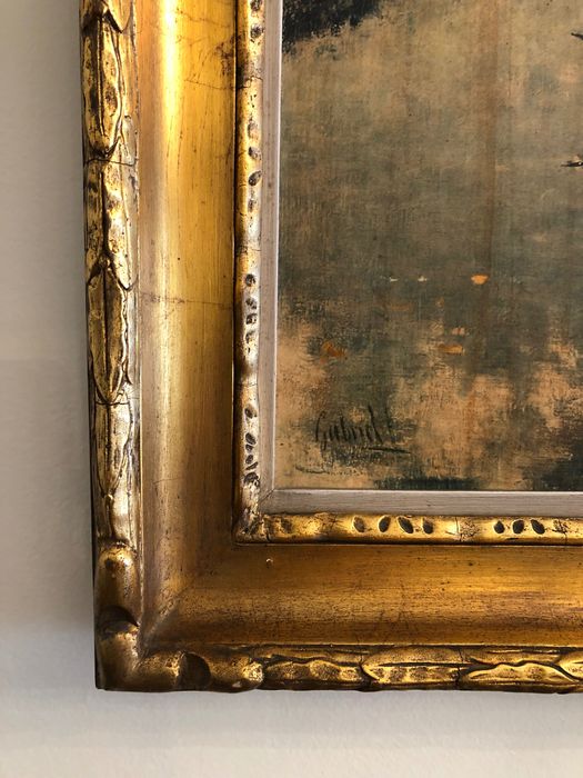 Quadro com moldura Moinho Holandês