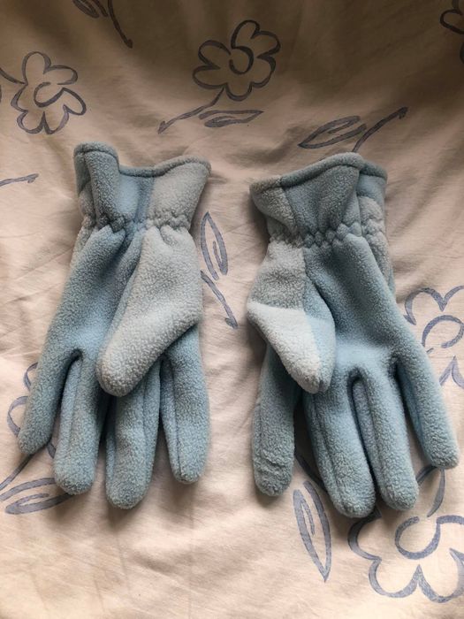 Luvas polares azuis