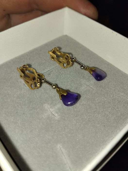Kolczyki  z ametystem