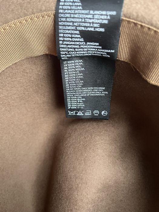 Kapelusz brązowy H&M 100% wełna