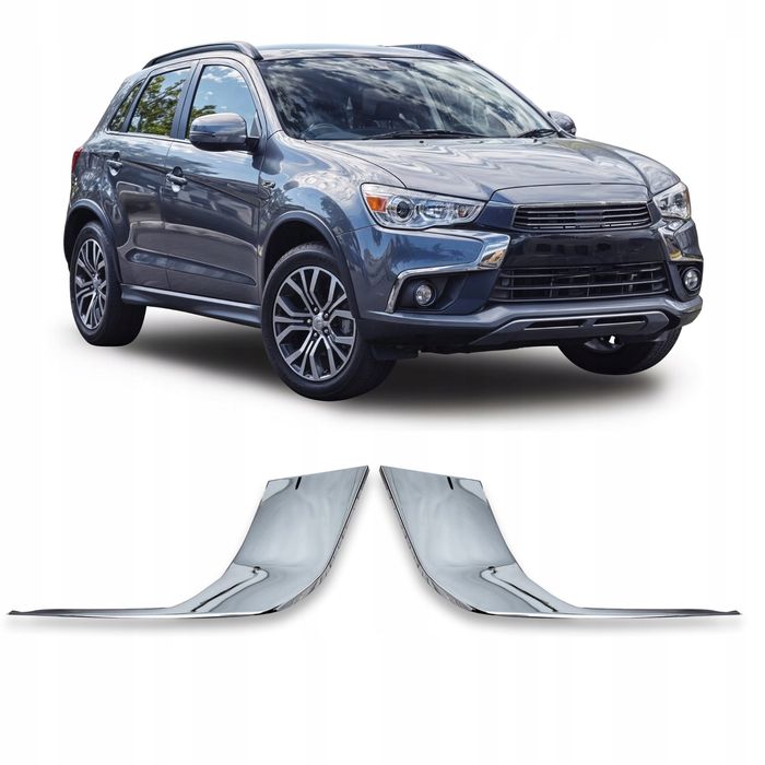 nakładki na przednie lampy przeciwmgielne mitsubishi asx 2016-2019