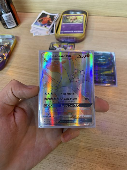 Карта Покемон Charizard Gx (Карточка Pokemon Чаризард)