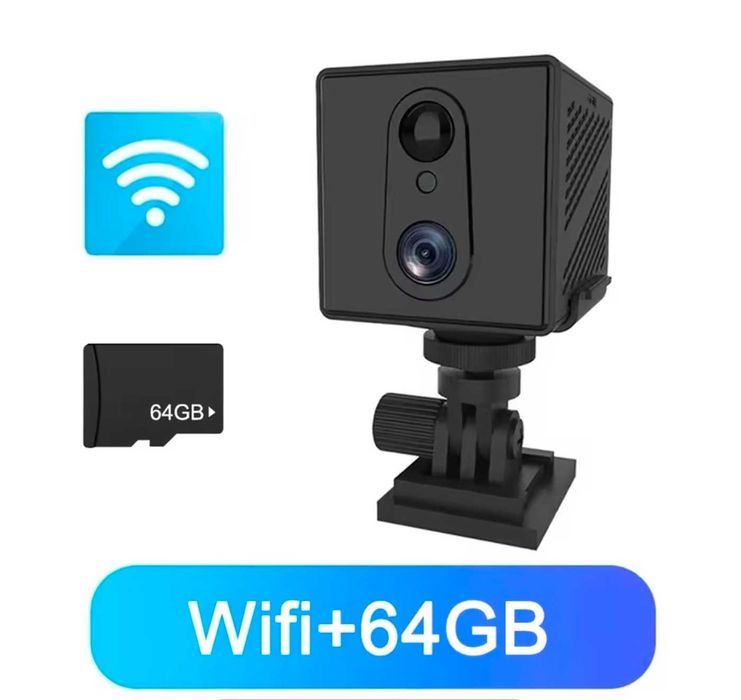 Mini kamera 5 MP Bateria 3000 mAh 64 GB WIFI detekcja ruchu