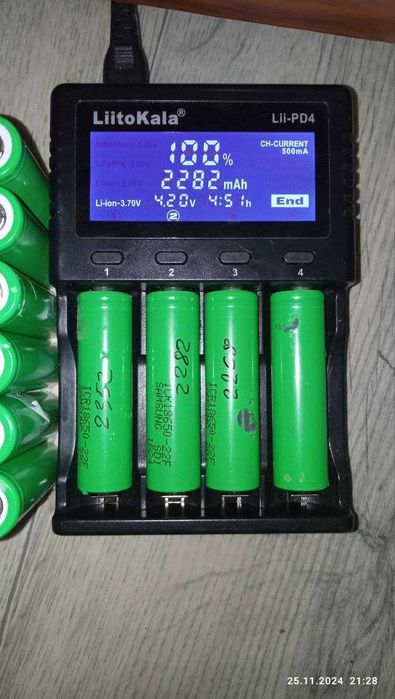 Li-ion ICR18650-  , Ємність 2000 мАгод\ samsung