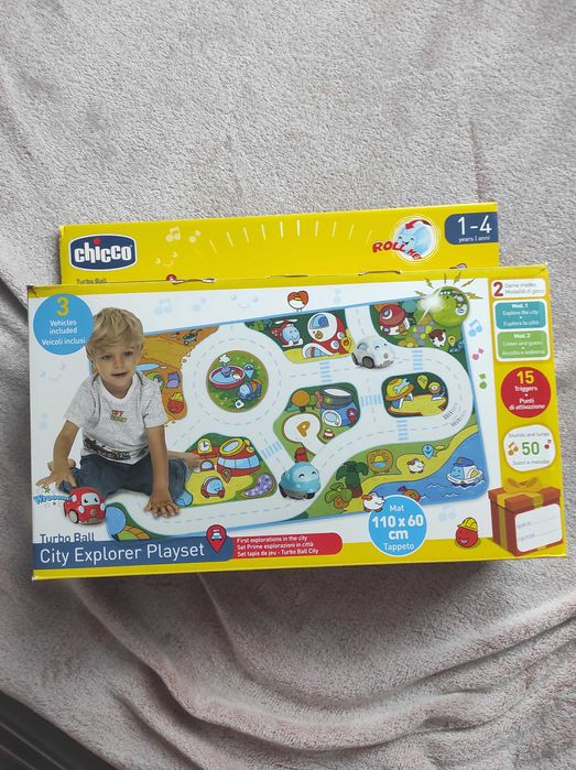 Chicco Turbo Ball, mata elektroniczna z 3 autami