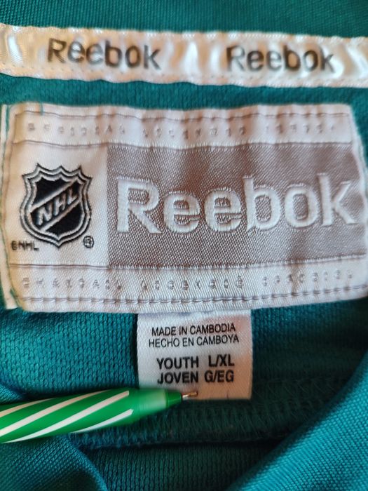 Подростковое джерси reebok nhl sharks