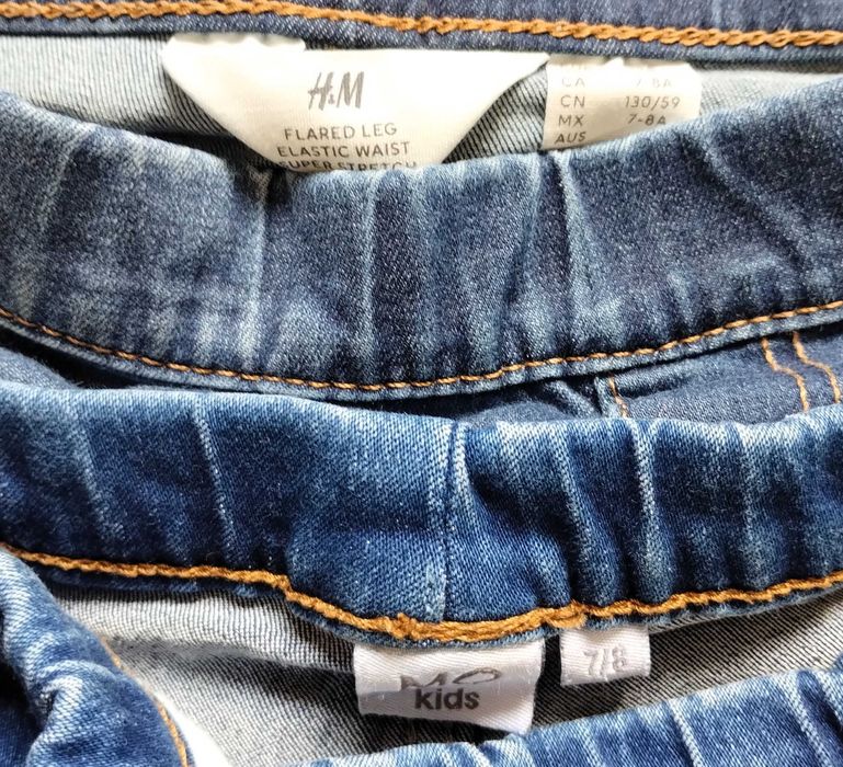 Conjunto 2 Calças Ganga H&M / MO Menina 7-8 Anos