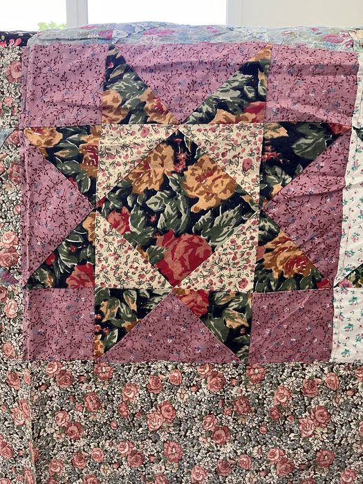Colcha em patchwork cama casal