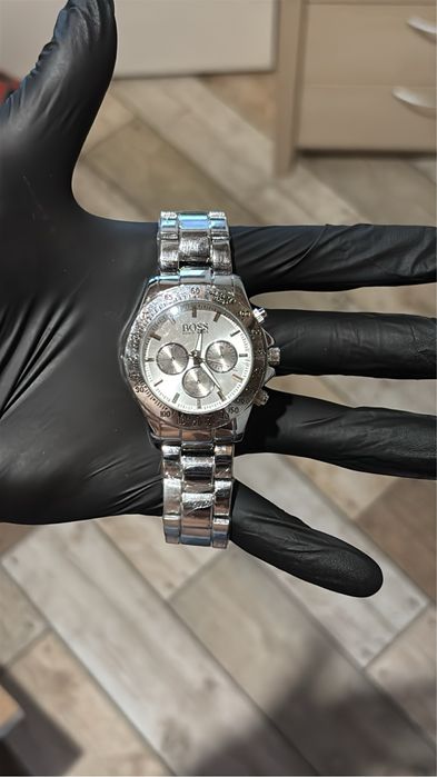 Zegarek srebrny hugo boss