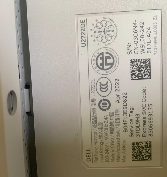 Монітор Dell UltraSharp U2722 DE , гурт, роздріб.