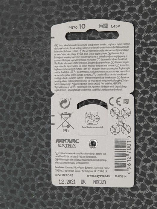 Zestaw baterie słuchowe bateria słuchowa baterie do aparatów